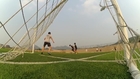 Soccer Ball Gets Kicked into Camera