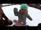 Snowboarding 1-year-old Hits the Slopes Like it's no Big Deal