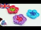 DIY Flowers *How to Crochet a Flower* Patterns Crochet Flowers Crocheting Pintura Facil
