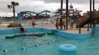 Little Boy Falls After Pool Obstacle