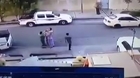 A toddler almost ran over by car in Erbil city in north Iraqi Kurdistan...