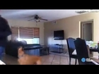 Puppy cam captures burglar giving dogs treats