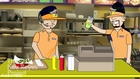 Latinos Working in Fast Food (George Lopez Animated Cartoon Standup)