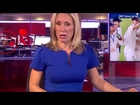 BBC newsreader Sophie Raworth upstaged by graphic video