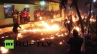 El Salvador: Great balls of fire! Daredevils hurl flaming balls at each other