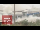 Video captures moment China landslide hit Shenzhen - BBC News