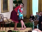 Girl asks first lady to help unemployed dad