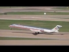 American Airlines MD-82 Takeoff - Dallas-Fort Worth Int'l (KDFW) HD #1