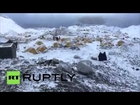 Nepal: Everest climbers survey avalanche destruction at base camp