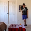 Guy Plays Pong with Feet
