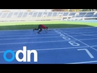 18 year old breaks world record at running 100m on all fours