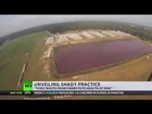 Drone footage exposes US factory farm reality incl football-pitch sized 'cesspool'