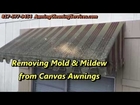 Awning Cleaning to Remove Mold Mildew Dallas Fort Worth TX