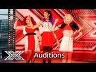 The Vixens do Little Mix’s Word Up  | Auditions Week 2 | The X Factor UK 2016