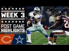 Bears vs. Cowboys (Week 3) | Post Game Highlights | NFL