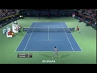 Epic point Roger Federer vs Novak Djokovic In Dubai   Hot Shot   Tennis   ATP