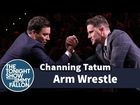 Jimmy Fallon and Channing Tatum Arm Wrestle