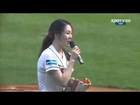 DAMN: Hot Korean Gymnast Chic throws a sick 1st pitch at Baseball game