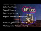 Route 66 : Nat King Cole : with Lyrics