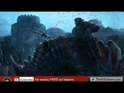 Digital painting tutorial Rhino Royal Guard concept art