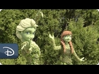 Topiaries Prepared for Frozen's Anna & Elsa | Walt Disney World
