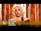 Lady Gaga Wins Best Actress in a Limited Series or TV Movie - Golden Globes 2016