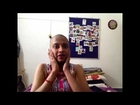 Beautiful women Shave her hair Bald for fun cancer donation