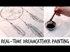 DIY Dreamcatcher T-shirt Painting (Real-Time)