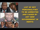 Saba Saba: List of Key Personalities to be Arrested by Any New Government in Kenya