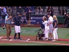 108-year-old woman tosses first pitch