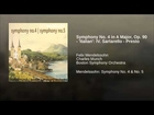 Symphony No. 4 in A Major, Op. 90 - 'Italian': IV. Sartarello - Presto