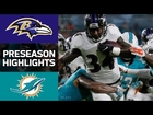 Ravens vs. Dolphins | NFL Preseason Week 2 Game Highlights