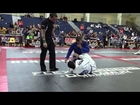 Preston Parsons with Ludus Martial Arts in 1st match of gi jiu jitsu bracket