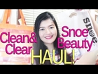 HAUL: SNOE BEAUTY + CLEAN & CLEAR ♡  (Mini Reviews!) | makeupbykarlamisa