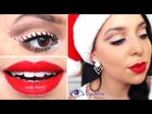 Candy Cane Eyeliner Christmas Makeup Tutorial by EyedolizeMakeup