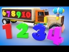Colors & Numbers for Children to Learn with Hammer Toy Wooden Numbers Truck 3D Kids Educational