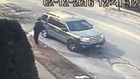 CCTV footage of teen Robber being run over by victim