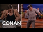 Jean-Claude Van Damme Recreates His “Kickboxer” Dance Scene  - CONAN on TBS