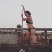 Girl Falls on Face while Pole Dancing