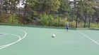 Dad Kicks Soccer Ball into Son's Face
