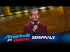 Gary Vider: Comedian Jokes About Mel B's Cleavage - America's Got Talent 2015