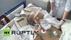 Ukraine: Children injured in mine explosion [GRAPHIC]