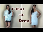 DIY T-Shirt to Dress Tutorial