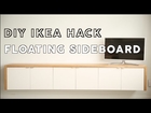 DIY: Floating Sideboard IKEA Hack - #theworktop