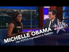 First Lady Michelle Obama Does Her Best Barack Impression
