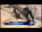 Caught on camera: Dog rescued off NM cliff