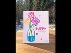 Sheena Joy -  Birthday Card with Concord & 9th Bouquet Die