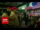 Trump supporter shoves BBC cameraman - BBC News
