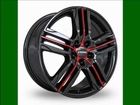 Automotive Decor With Red Alloy Wheel |Set Of Pictures Of Car Wheels, Tyres & Trims