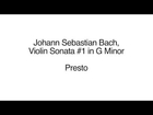 Jonathan Crow at The Sound Post Salon Concert - Bach's Violin Sonata #1 in G Minor - Presto